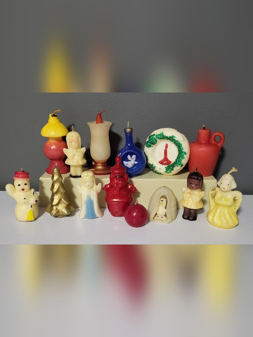 Vinatge Gurley Candles (SET OF 14) Christmas
